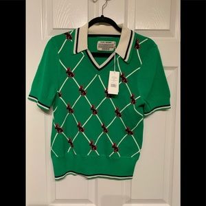 Tory Sport (Tory Burch) NWT polo sweater T shirt.